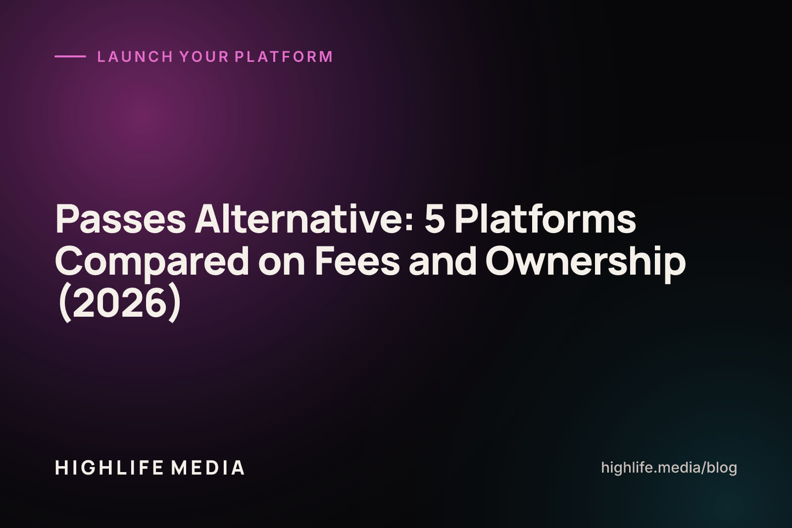 Creator comparing Passes alternative platforms on a laptop subscription dashboard